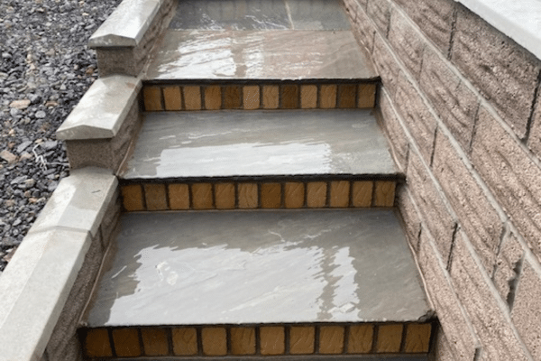 heritage paving completed for traditional home in Hereford