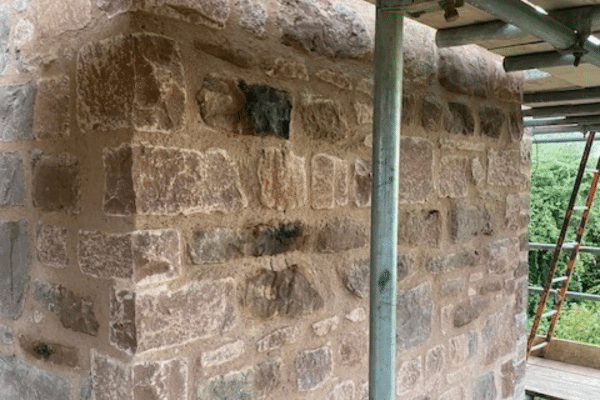 stone masonry work completed in Hereford